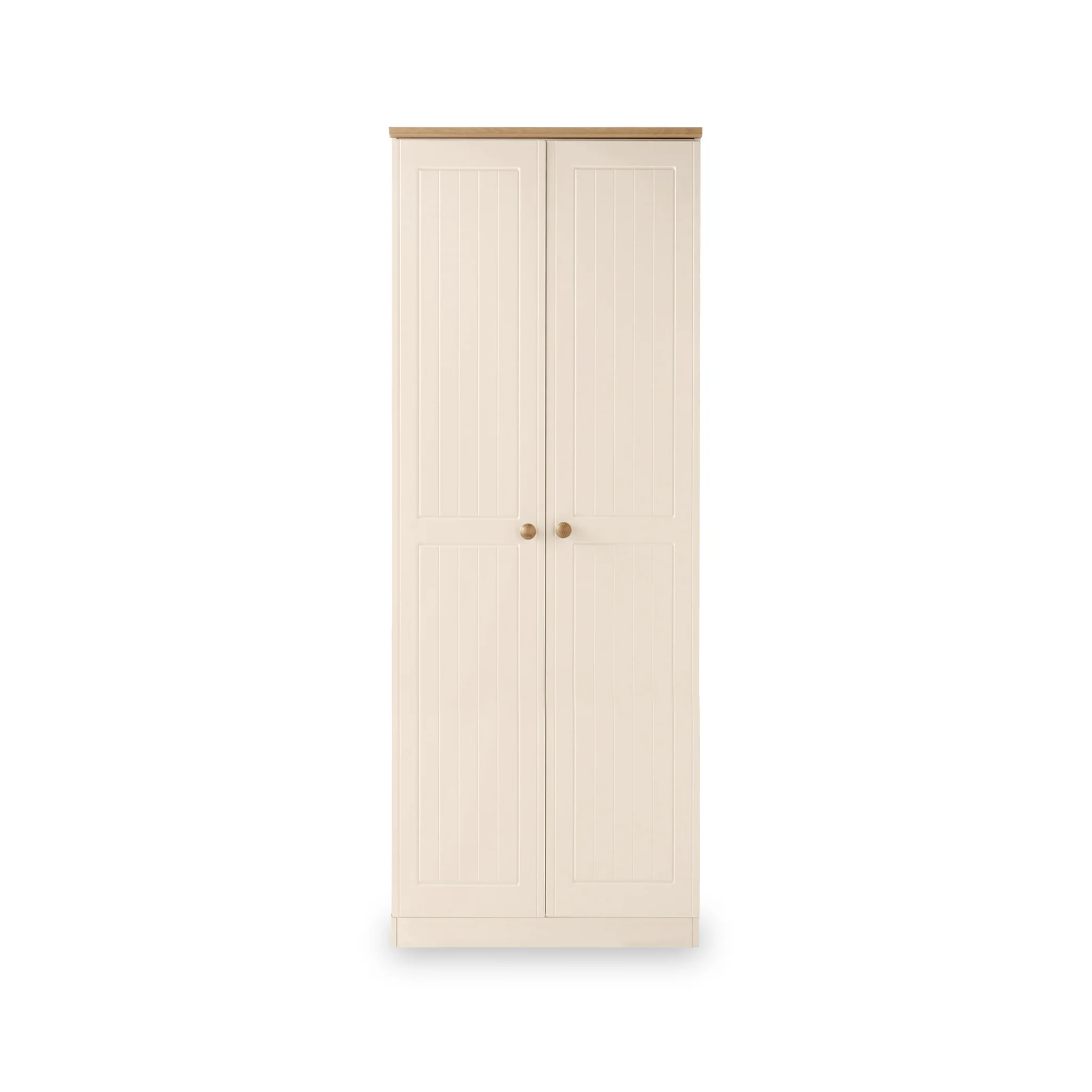 Brixham Cream 2 Door Wardrobe - Image 3