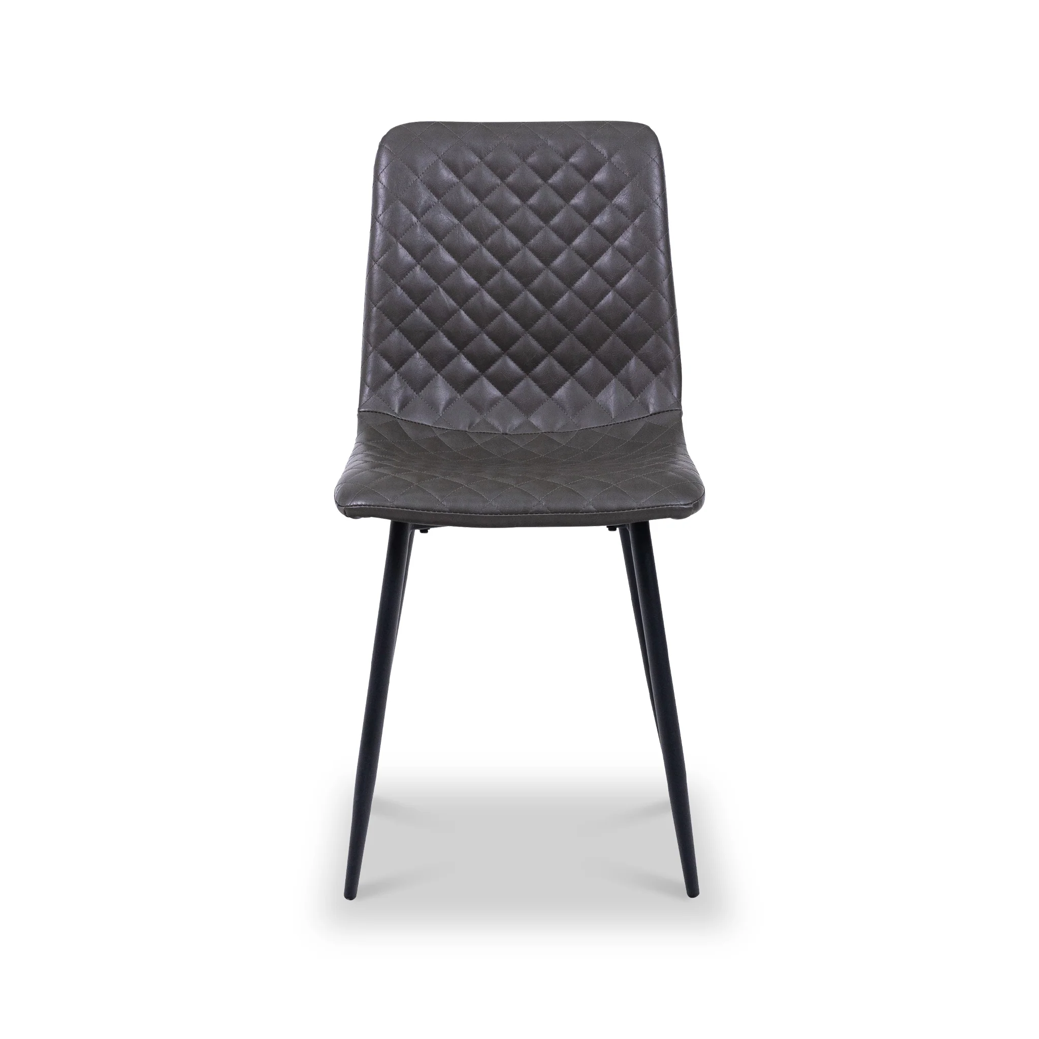 Brogan Faux Leather Quilted Back Dining Chair - Image 3