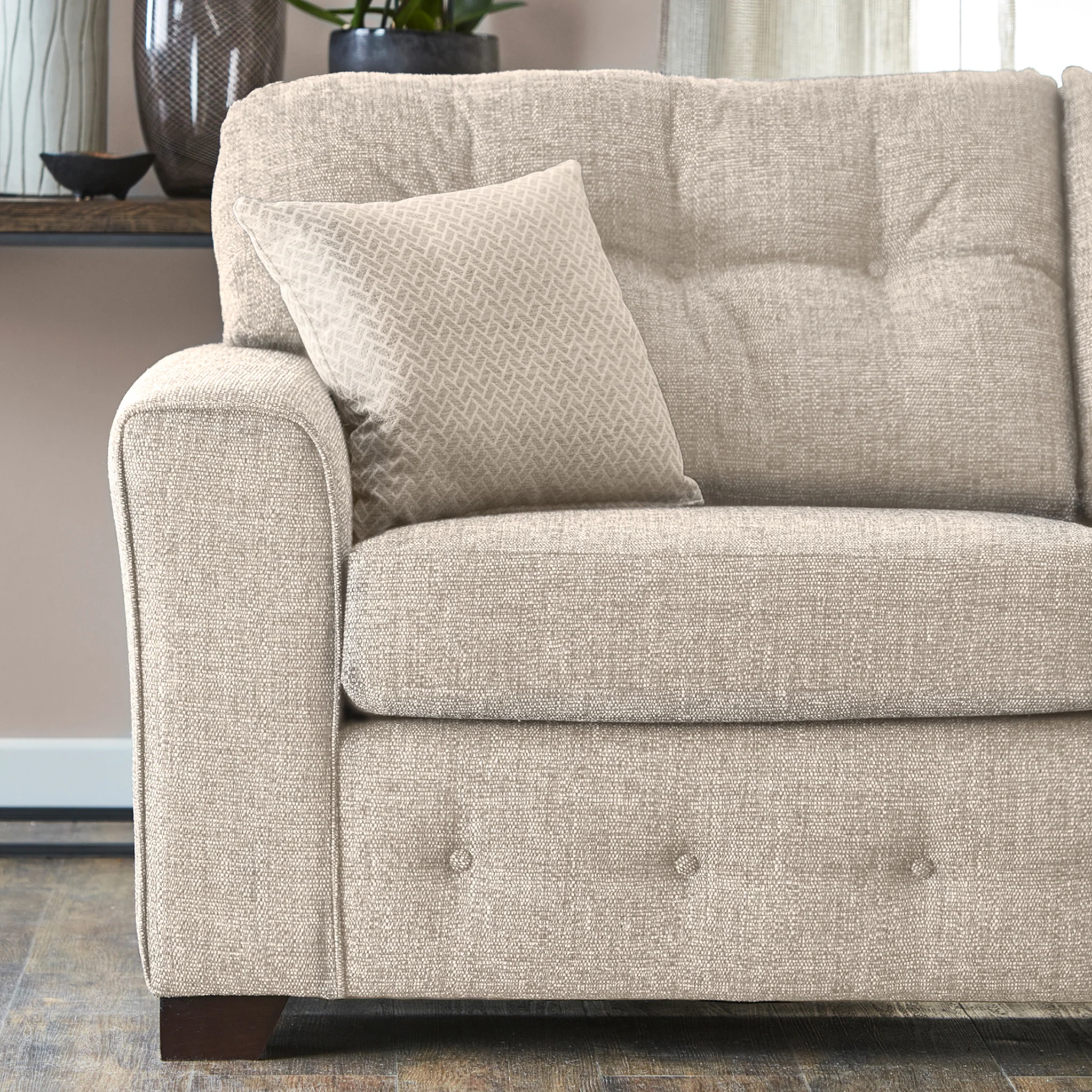 Cheswick Textured Weave Fabric 2 Seater Sofa - Image 3