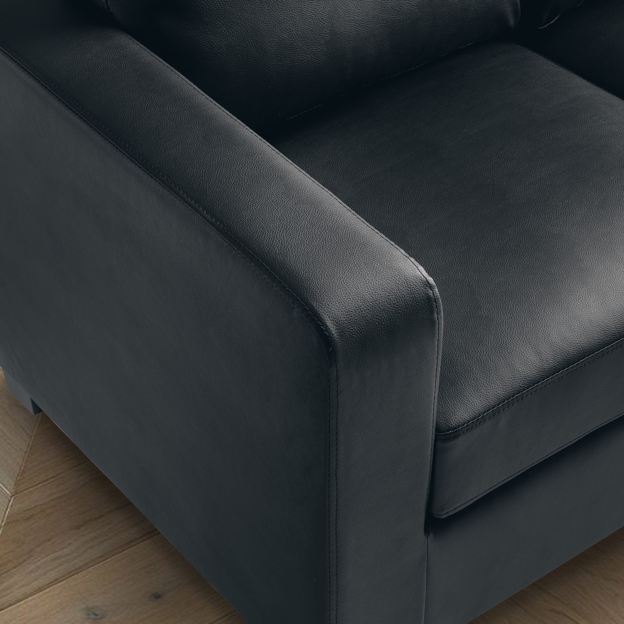 Cullen Faux Leather Armchair - Image 4