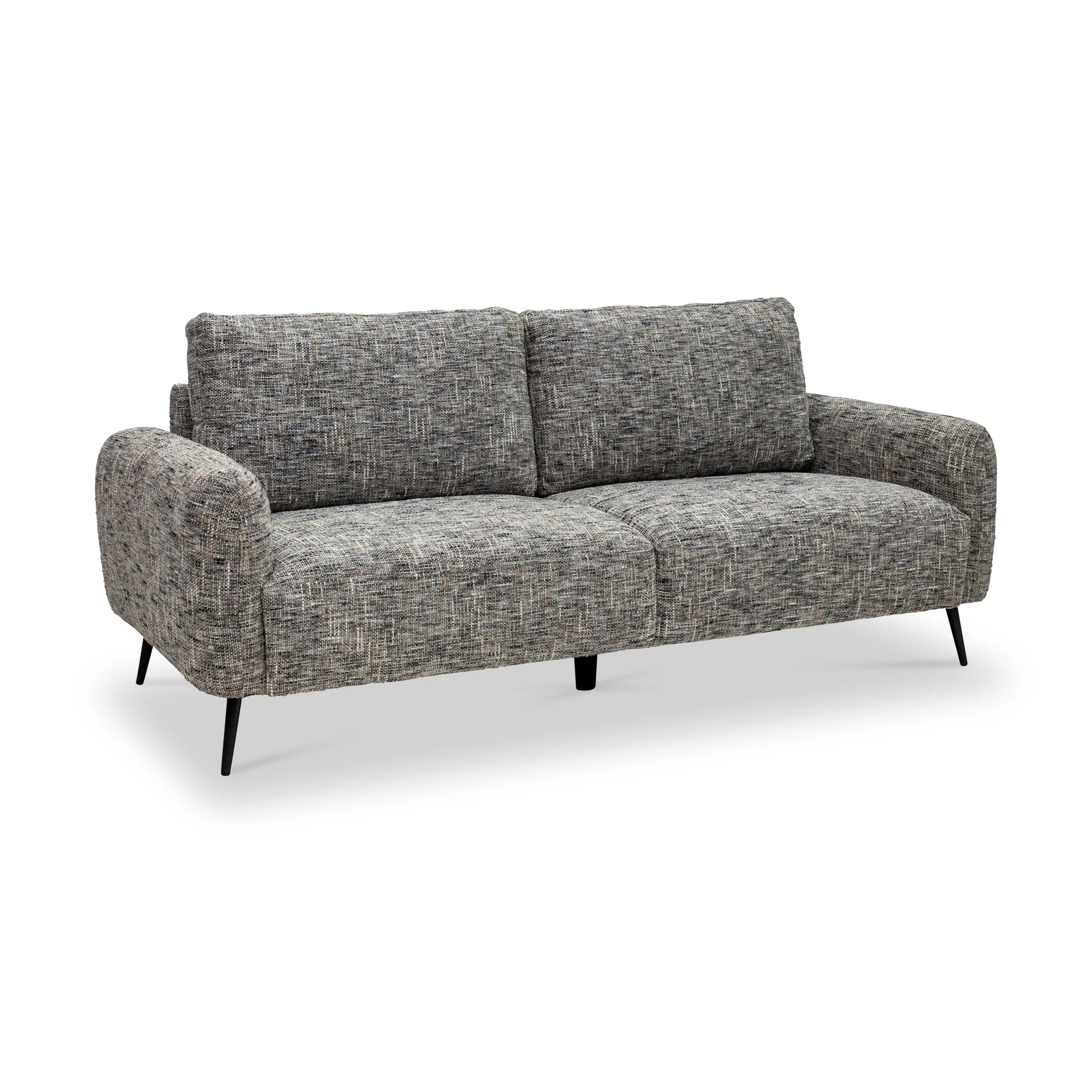Delphine Multi-tonal Fabric 3 Seater Sofa - Image 3