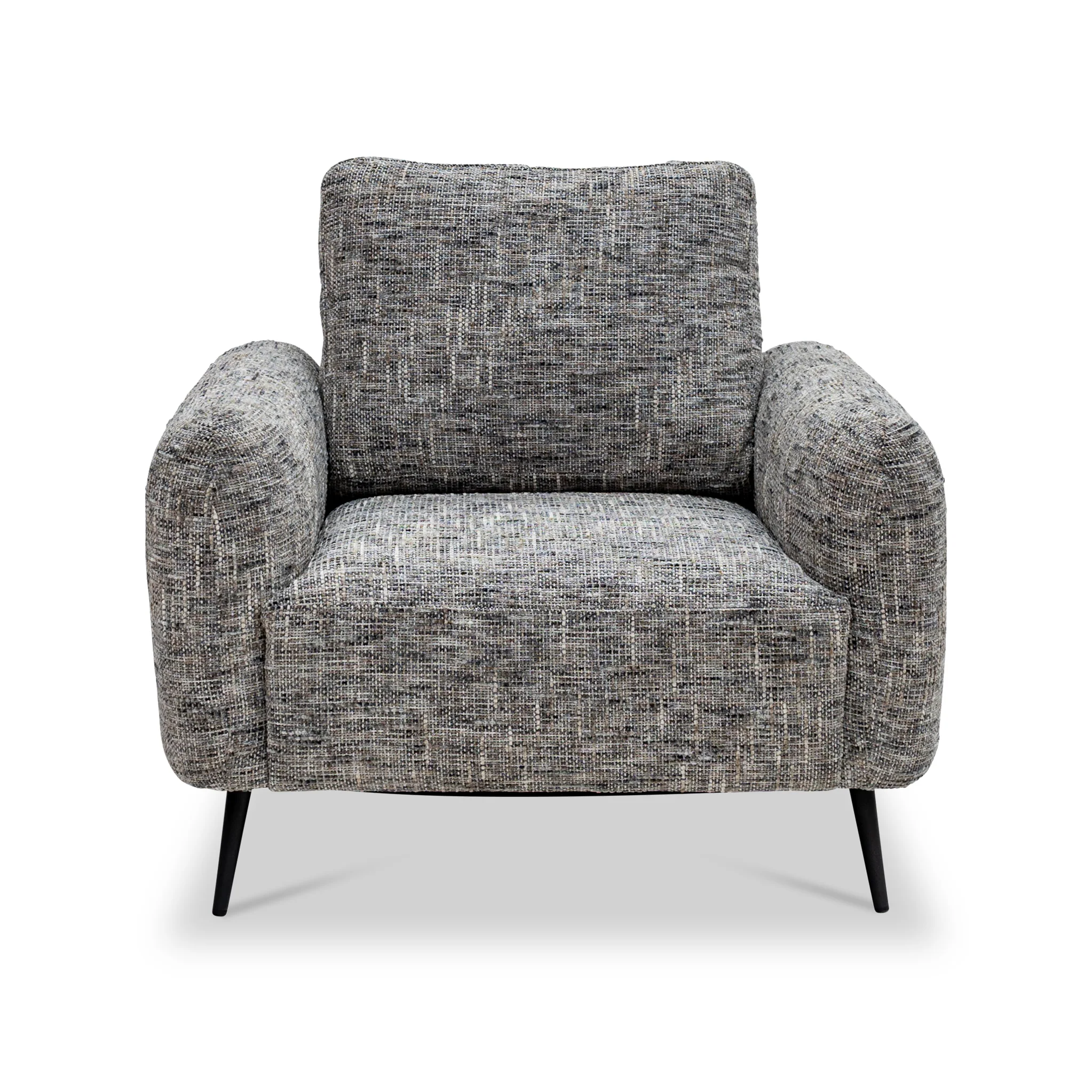 Delphine Multi-tonal Fabric Armchair - Image 3