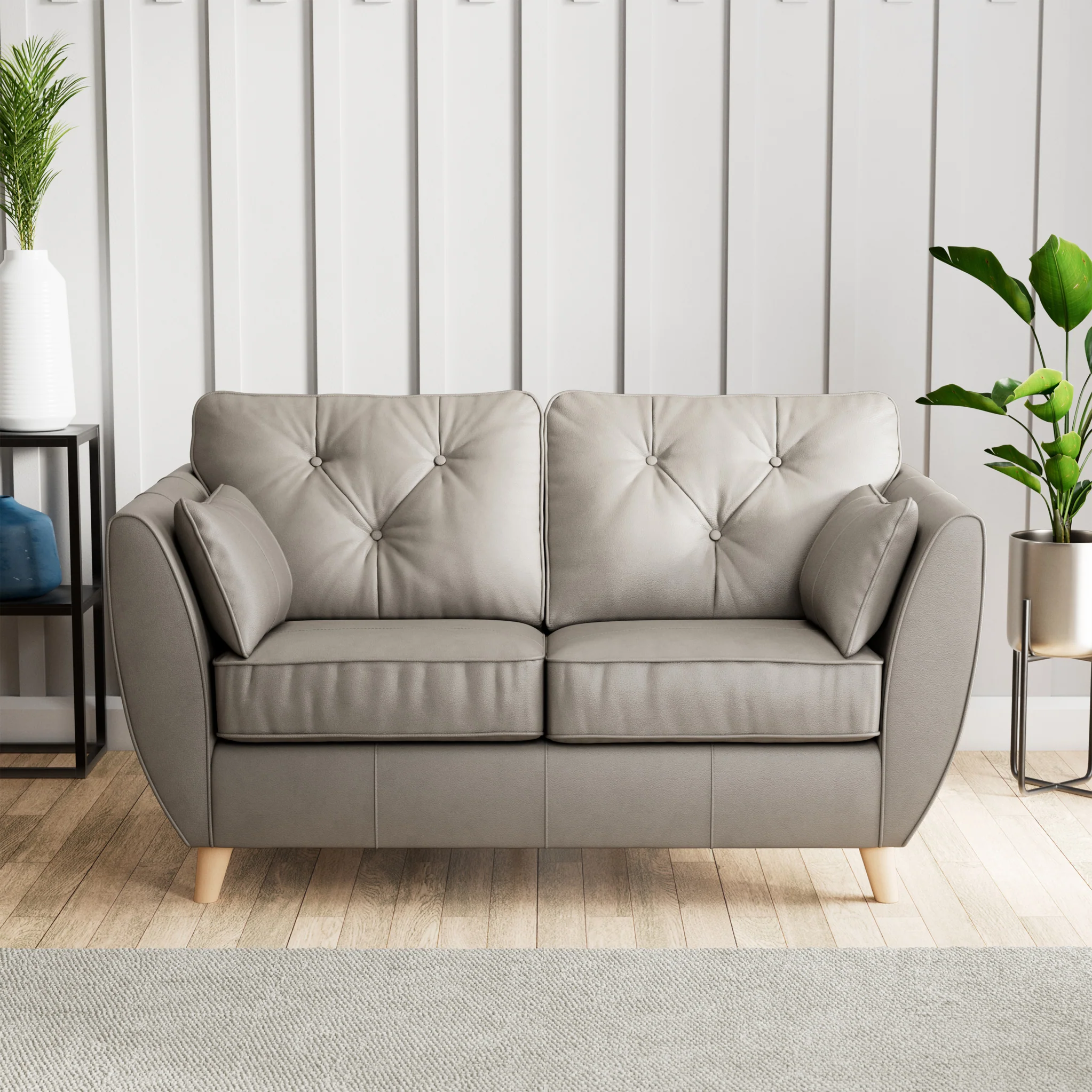 Edison Leather 2 Seater Sofa - Image 33