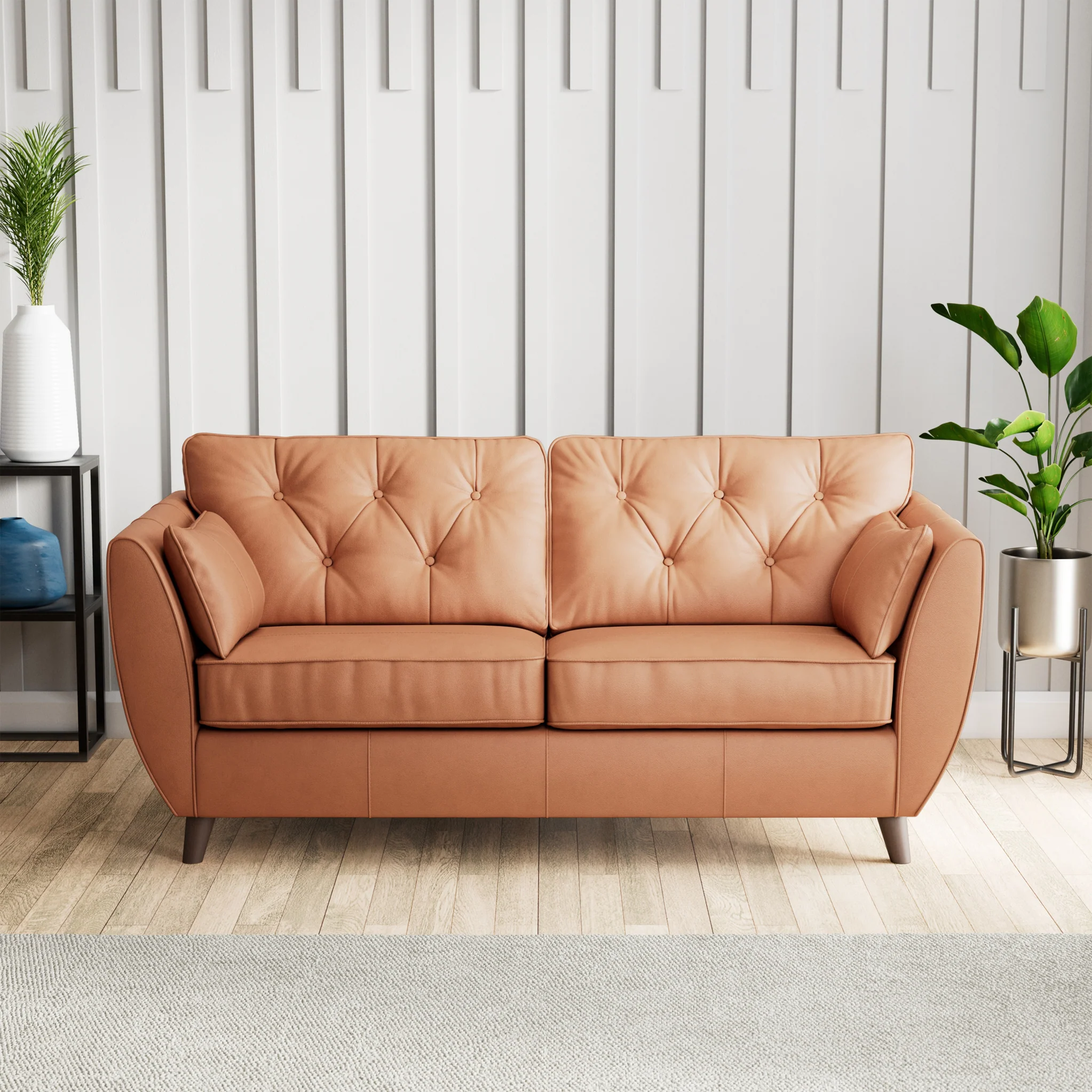 Edison Leather 3 Seater Sofa - Image 47