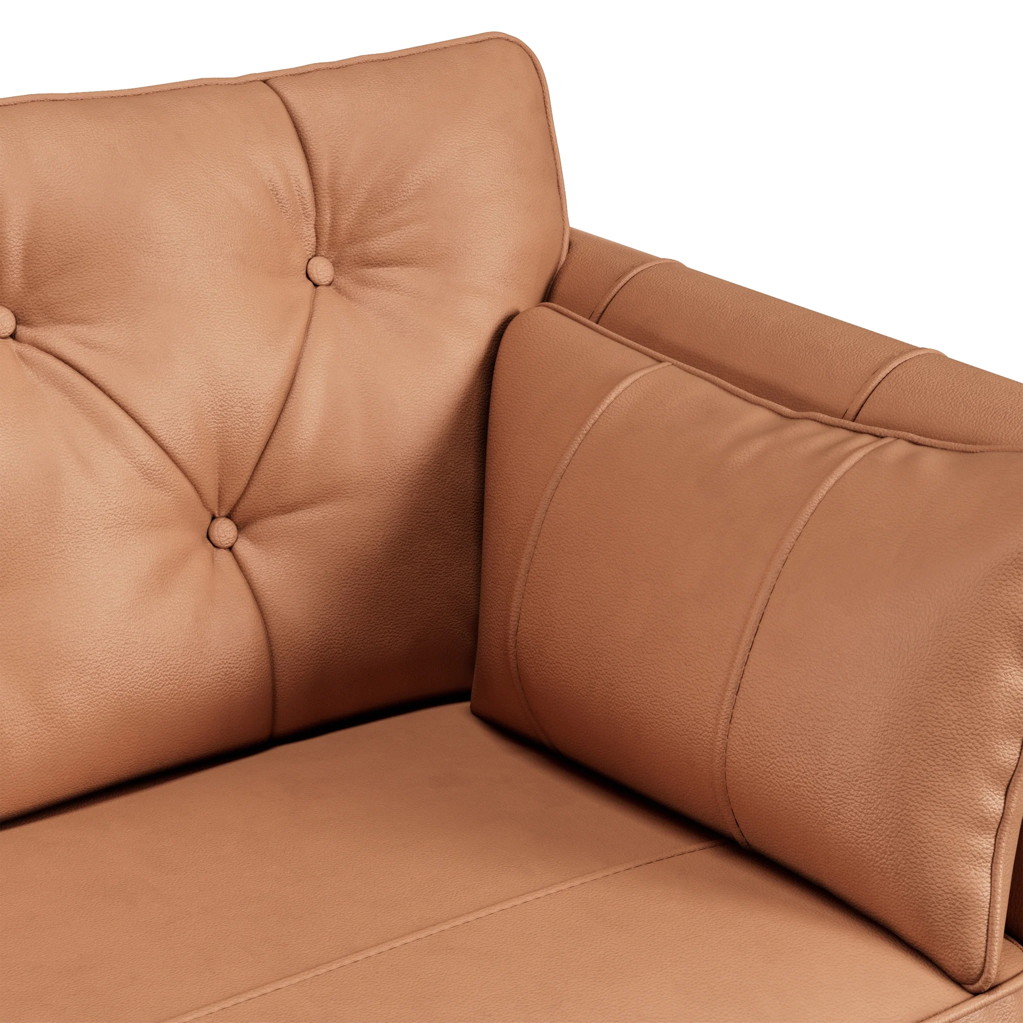 Edison Leather 3 Seater Sofa - Image 49
