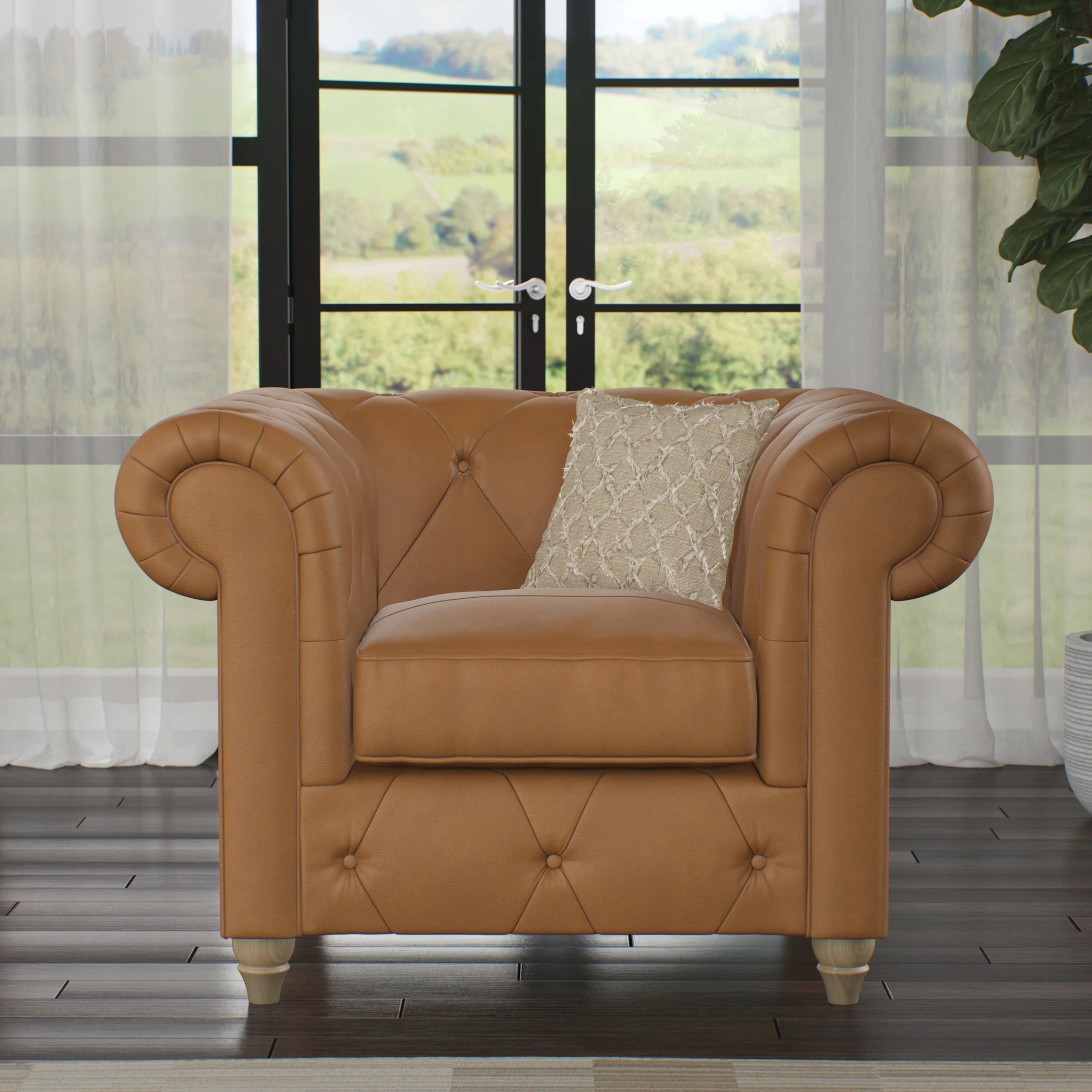 Everett Leather Armchair - Image 46
