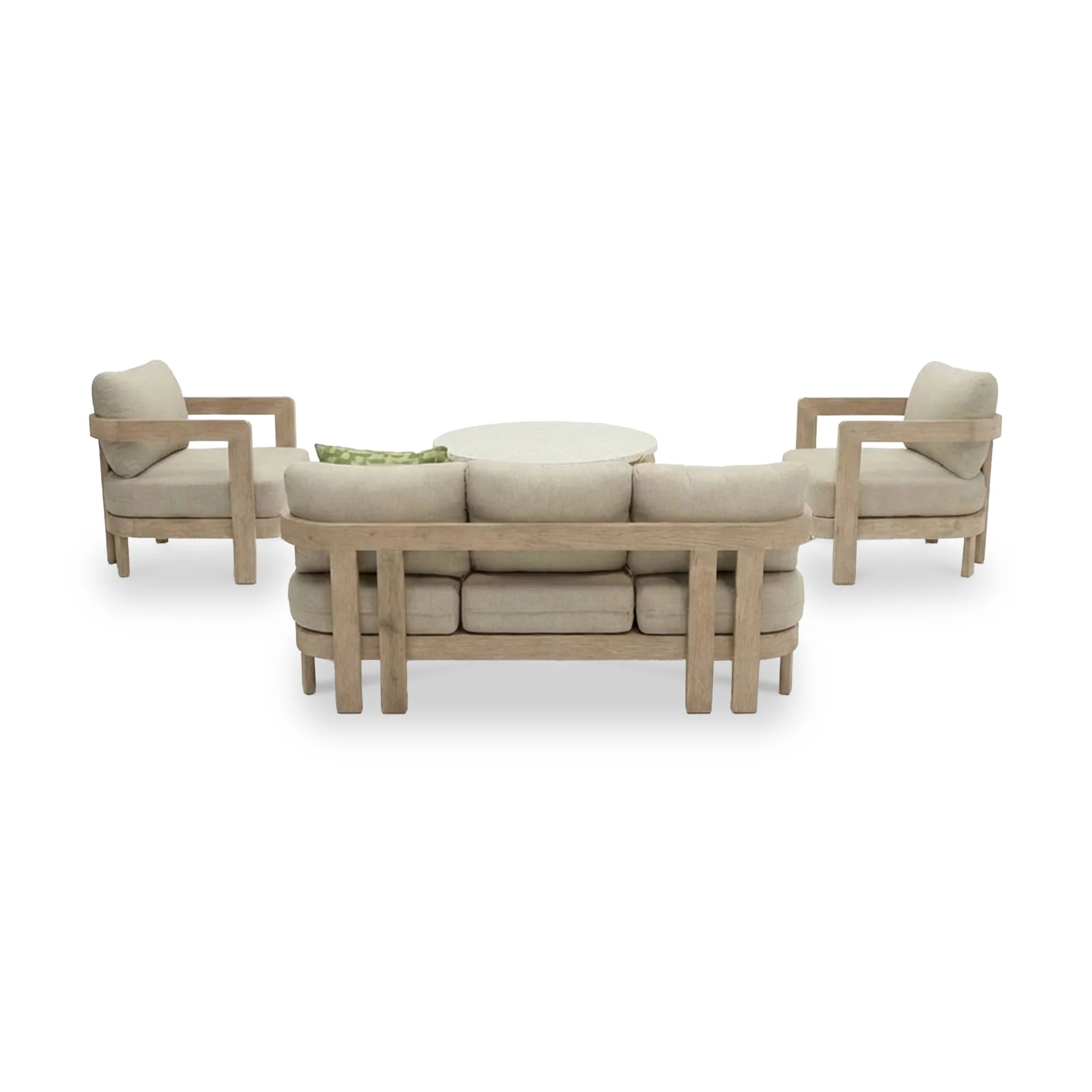 Evora 4 Seater Lounging Set with Coffee Table - Image 6