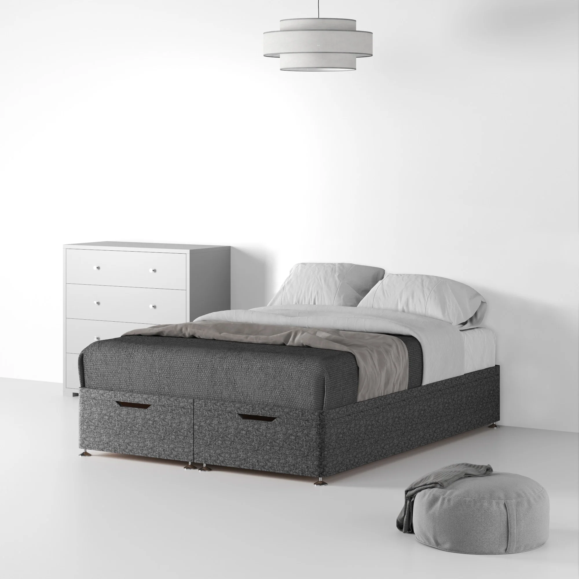 Farrow Linen Divan Bed Base - Image 40