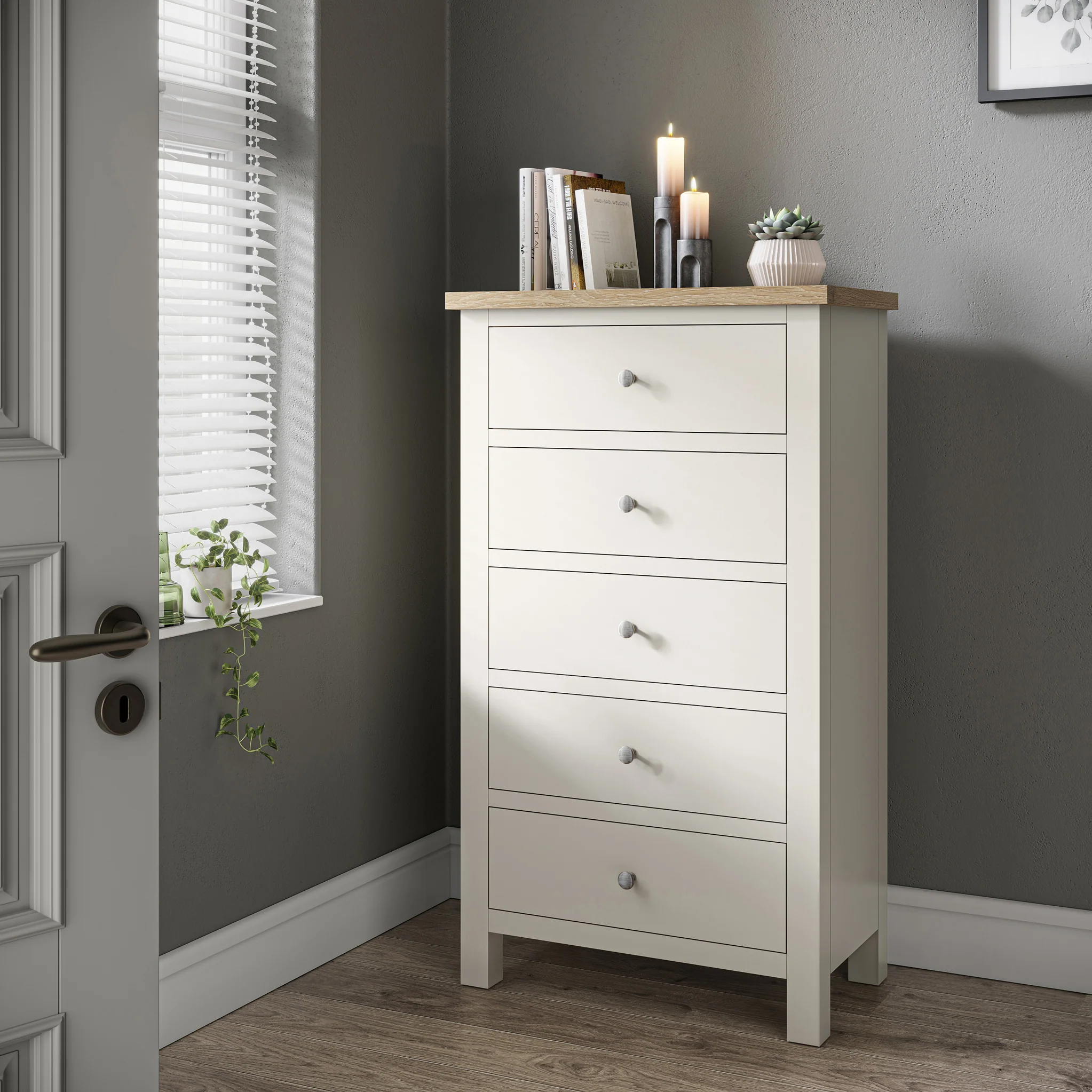 Farro XL 5 Drawer Tallboy Chest - Image 26