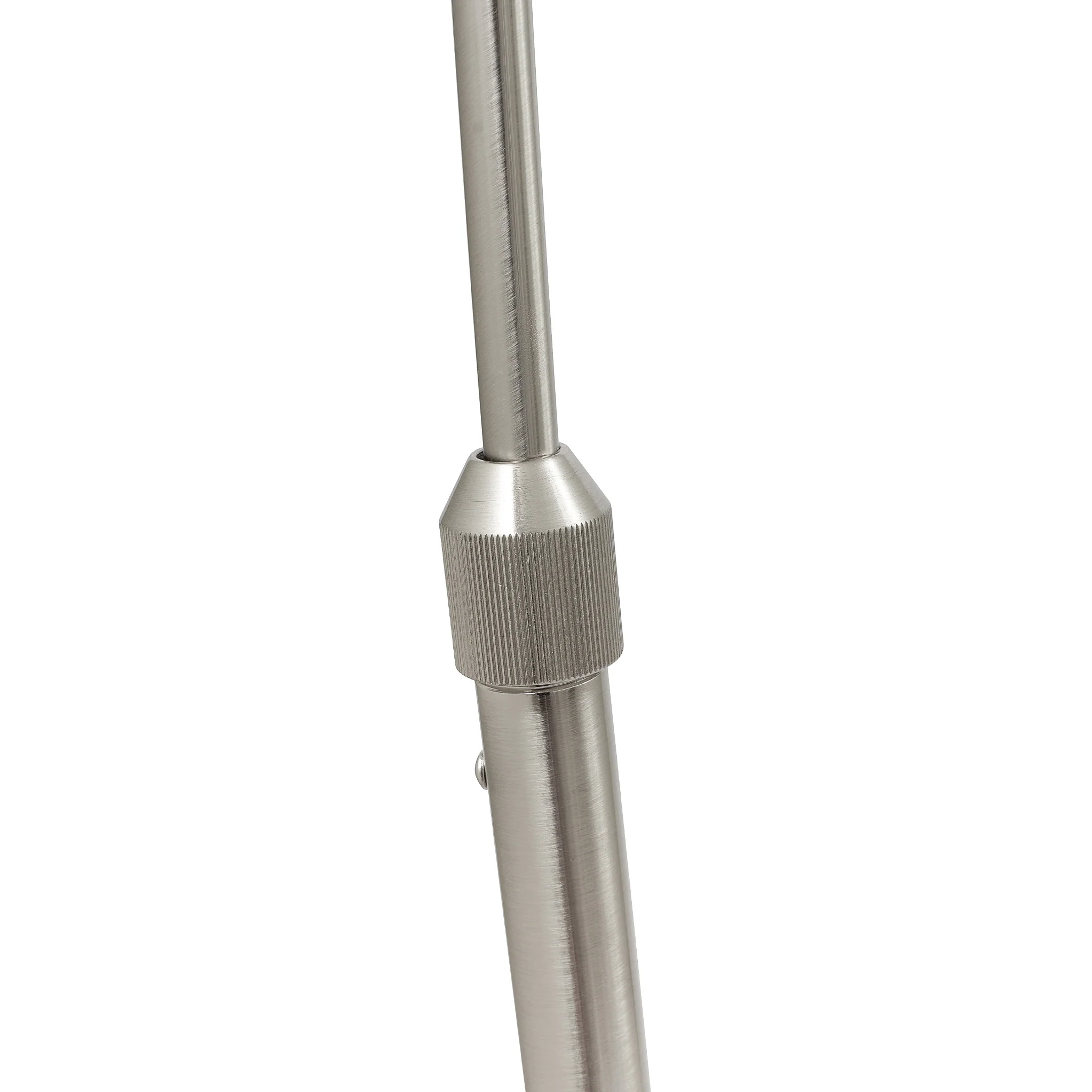 Feliciani Brushed Silver Metal and White Marble Floor Lamp - Image 5