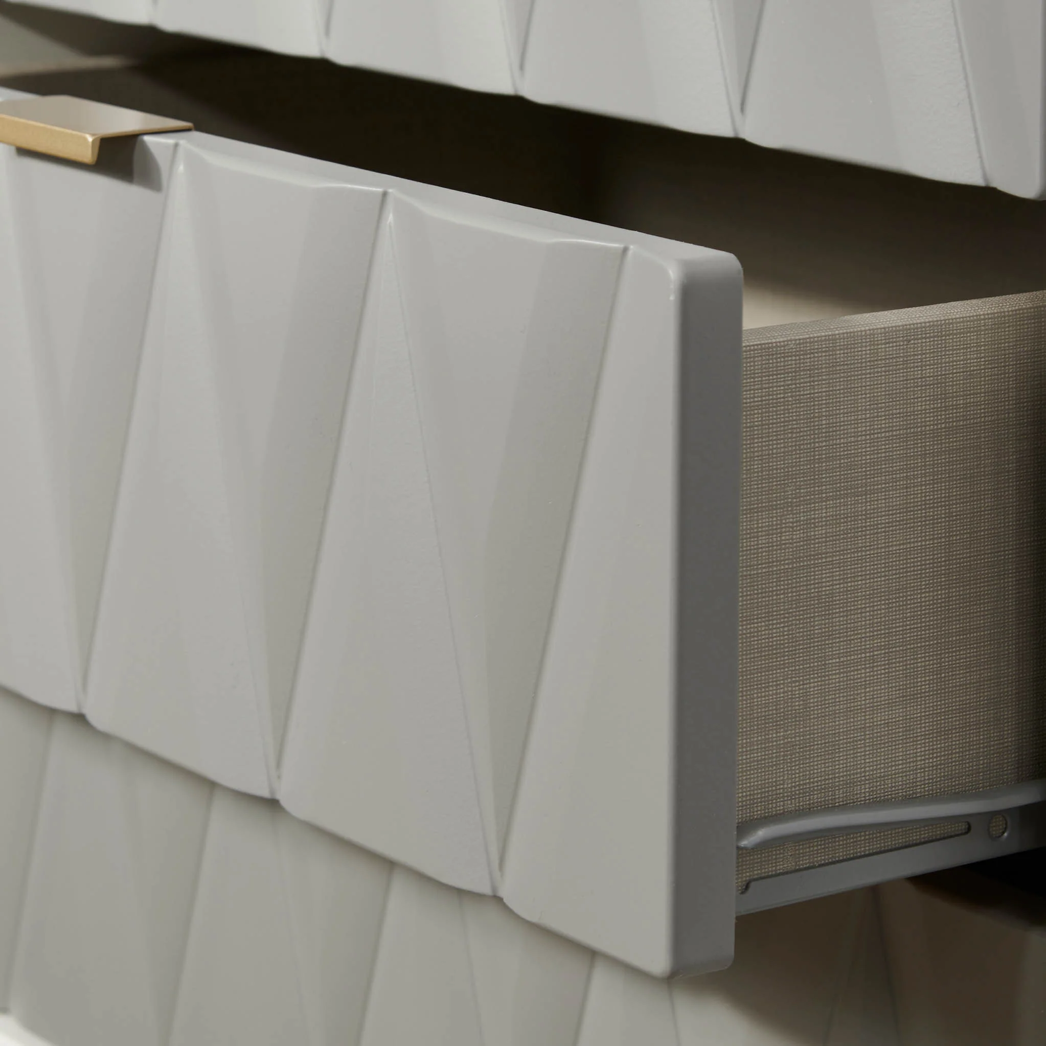 Geo 6 Drawer Sideboard with Gold Hairpin Legs - Image 9