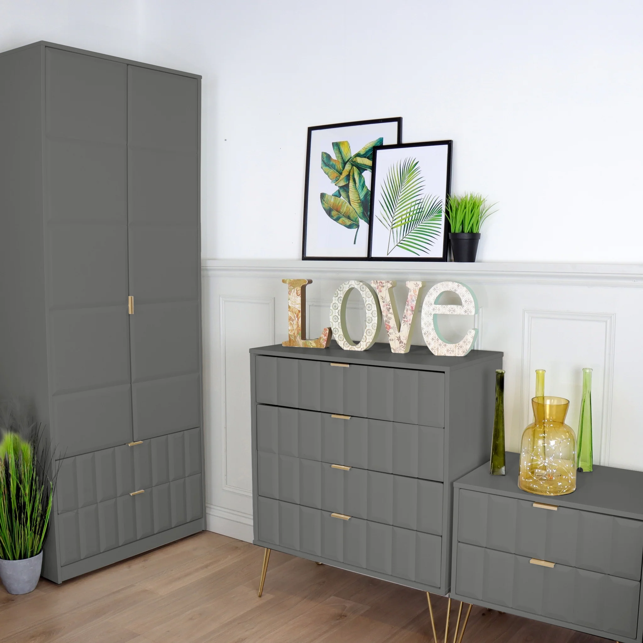 Harlow 2 Door Panelled Wardrobe - Image 2