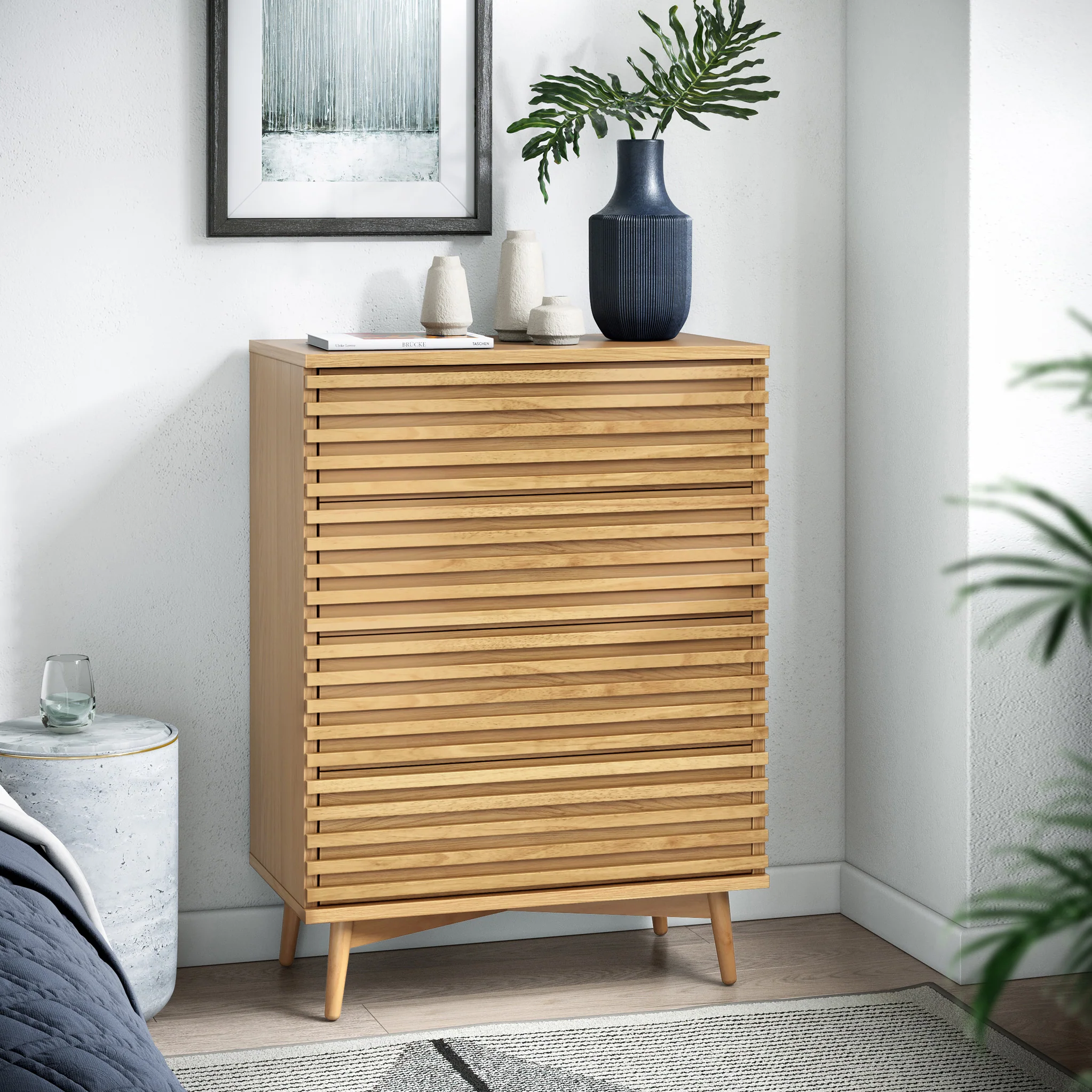 Kari Light Oak 4 Drawer Chest - Image 2