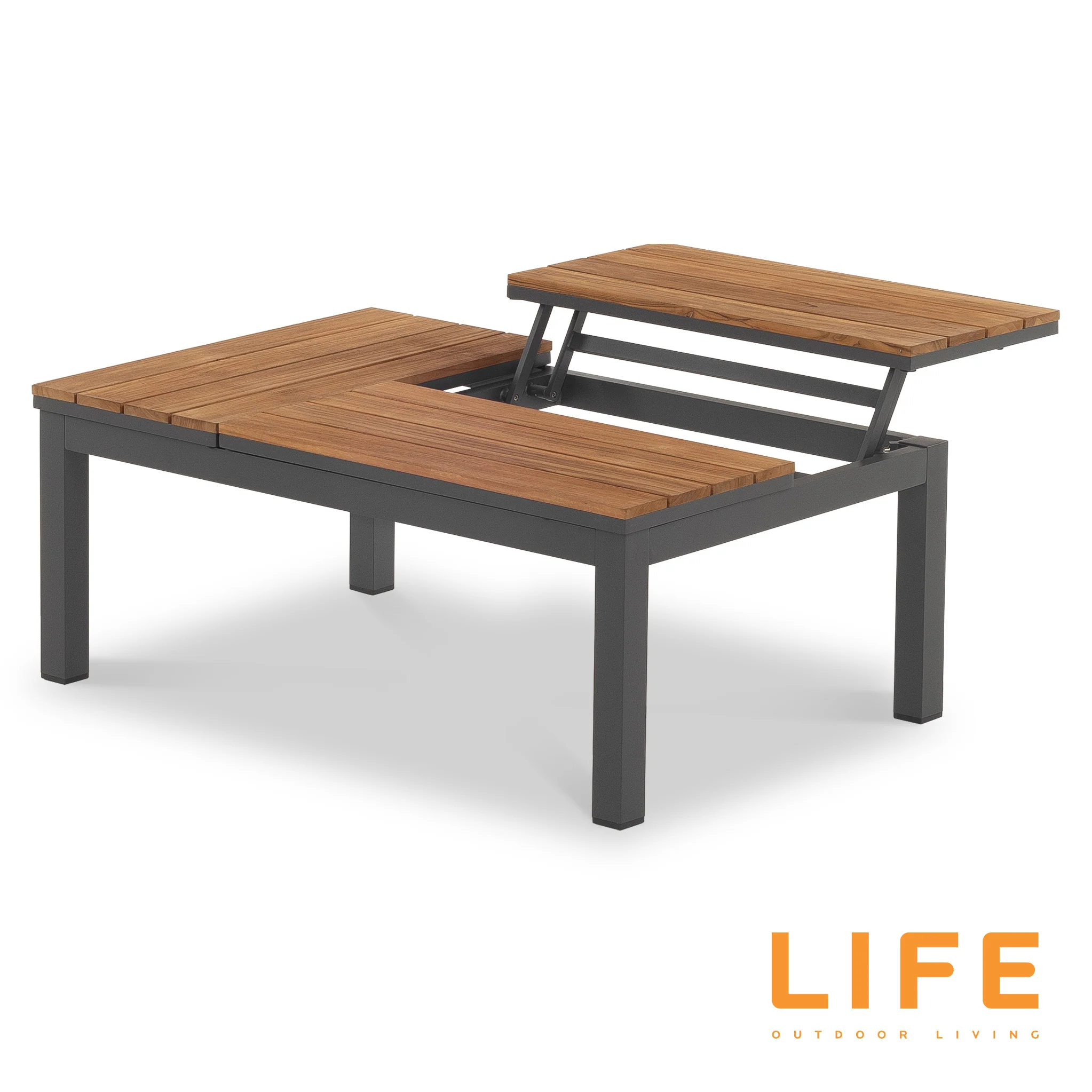 LIFE Soho Corner Lounge with Teak Coffee Table and Side Tables - Image 6