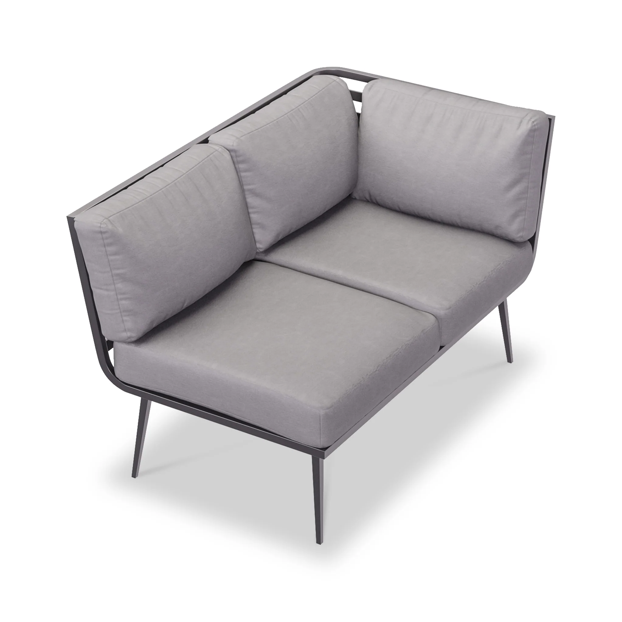Mayfair 120cm Corner Fire Pit Table Garden Lounge Set - Image 10