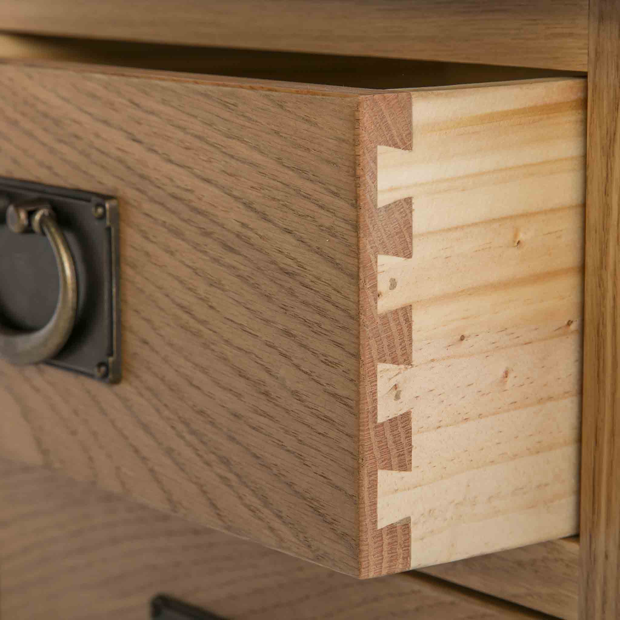 Surrey Oak 2 over 4 Drawer Chest - Image 8