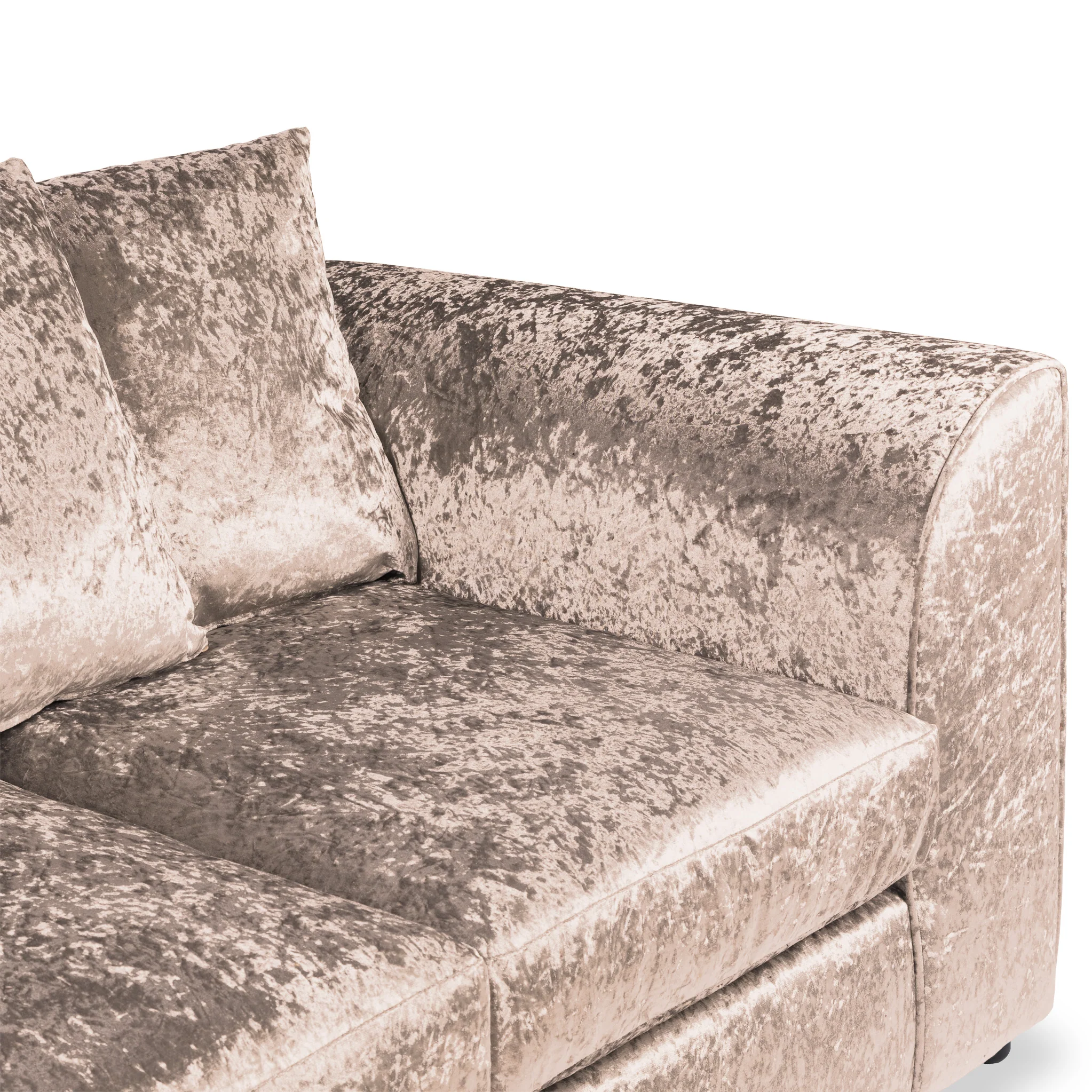 Tamara Crushed Velvet Chaise Sofa - Image 22