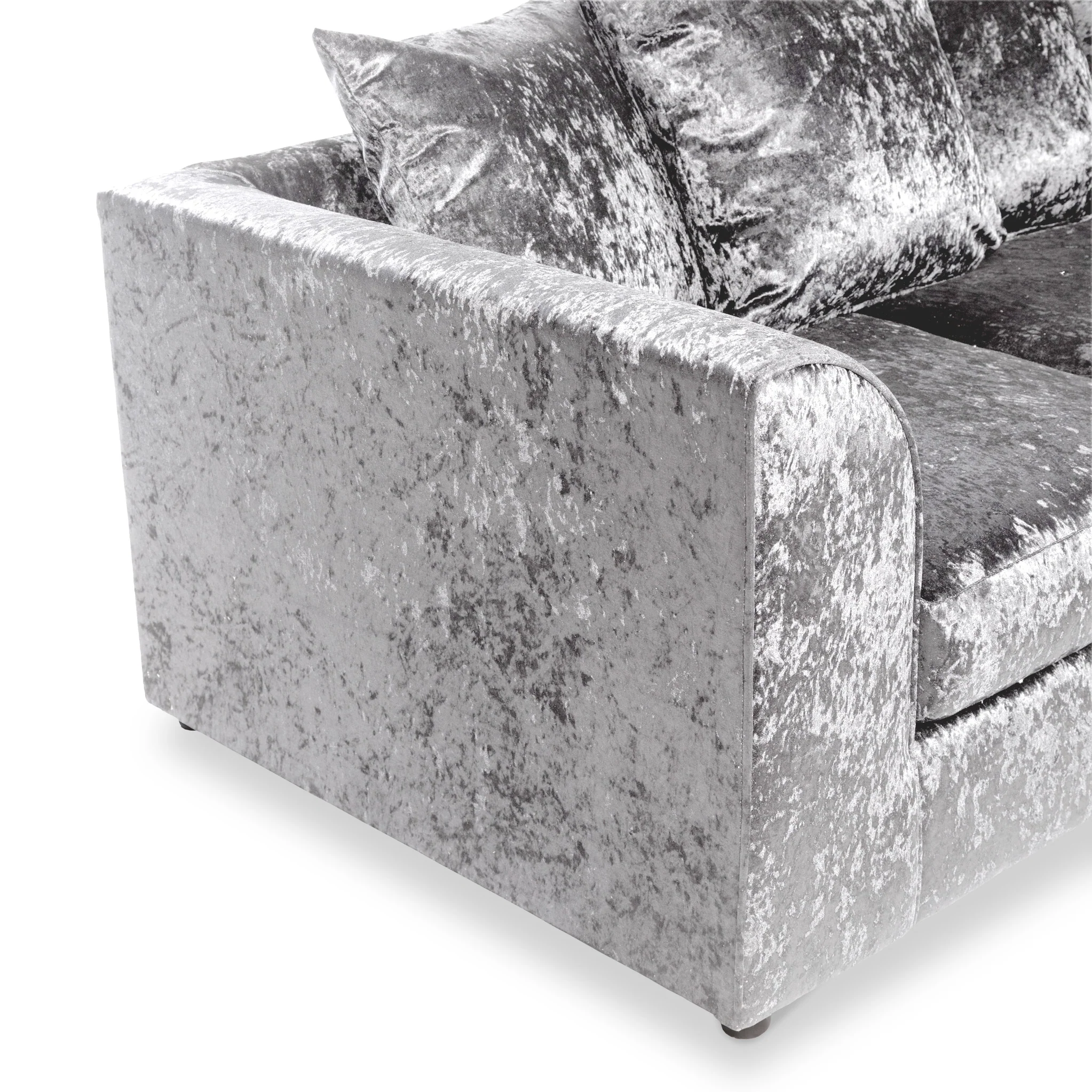 Tamara Crushed Velvet Chaise Sofa - Image 9